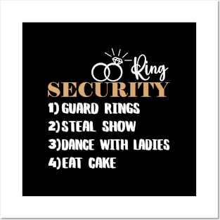 Ring Security Ring Bearer Wedding Duties List Posters and Art